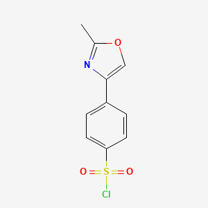 4-(2-methyl-1,3-oxazol-4-yl)benzene-1-sulfonyl chloride - 1086376-81-9