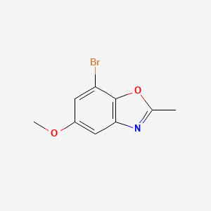 7-Bromo-2-methyl-1,3-benzoxazol-5-yl methyl ether - 1092352-82-3