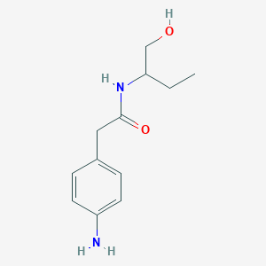 2-(4-aminophenyl)-N-(1-hydroxybutan-2-yl)acetamide - 1154945-89-7