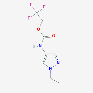 2,2,2-trifluoroethyl N-(1-ethyl-1H-pyrazol-4-yl)carbamate - 1156304-09-4