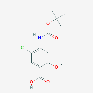 4-{[(Tert-butoxy)carbonyl]amino}-5-chloro-2-methoxybenzoic acid - 1155137-33-9