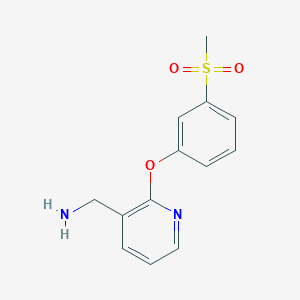 [2-(3-Methanesulfonylphenoxy)pyridin-3-yl]methanamine - 1157379-85-5