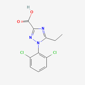 1-(2,6-dichlorophenyl)-5-ethyl-1H-1,2,4-triazole-3-carboxylic acid - 1154206-26-4
