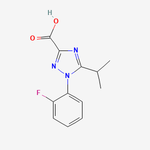 1-(2-fluorophenyl)-5-(propan-2-yl)-1H-1,2,4-triazole-3-carboxylic acid - 1155460-50-6