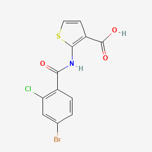 2-(4-Bromo-2-chlorobenzamido)thiophene-3-carboxylic acid - 1157722-94-5