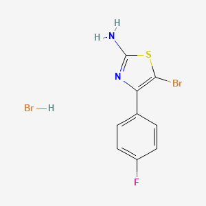 5-Bromo-4-(4-fluorophenyl)-1,3-thiazol-2-amine hydrobromide - 1171027-89-6
