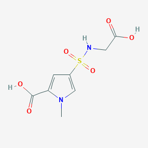 4-[(carboxymethyl)sulfamoyl]-1-methyl-1H-pyrrole-2-carboxylic acid - 1000933-49-2