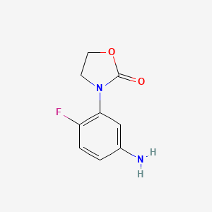 3-(5-Amino-2-fluorophenyl)-1,3-oxazolidin-2-one - 1038282-81-3