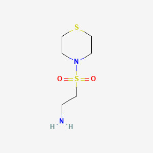 2-(Thiomorpholine-4-sulfonyl)ethan-1-amine - 1042653-08-6