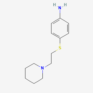 4-((2-(Piperidin-1-yl)ethyl)thio)aniline - 1095603-02-3