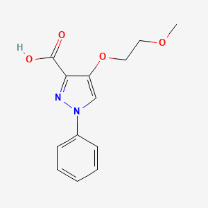4-(2-methoxyethoxy)-1-phenyl-1H-pyrazole-3-carboxylic acid - 1152966-35-2