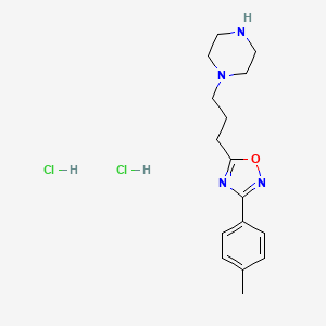1-{3-[3-(4-Methylphenyl)-1,2,4-oxadiazol-5-yl]propyl}piperazine dihydrochloride - 1170167-74-4