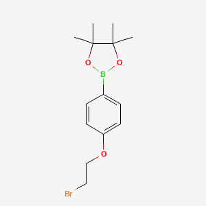 2-(4-(2-Bromoethoxy)phenyl)-4,4,5,5-tetramethyl-1,3,2-dioxaborolane - 913836-27-8
