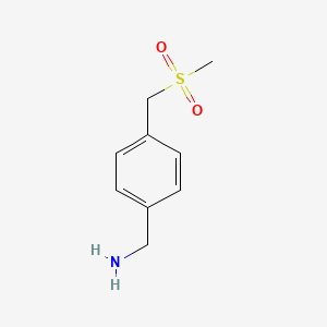 [4-(Methanesulfonylmethyl)phenyl]methanamine - 854304-24-8