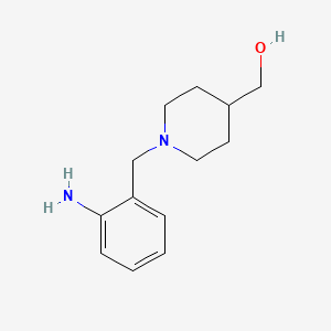 {1-[(2-Aminophenyl)methyl]piperidin-4-yl}methanol - 1152594-93-8