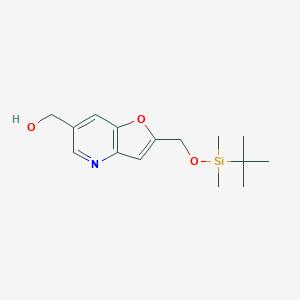 (2-((tert-Butyldimethylsilyloxy)methyl)-furo[3,2-b]pyridin-6-yl)methanol - 1171920-61-8
