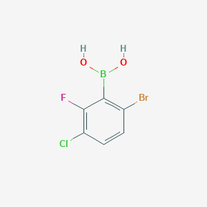 6-Bromo-3-chloro-2-fluorophenylboronic acid - 1451392-87-2