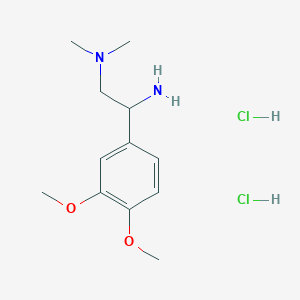 [2-Amino-2-(3,4-dimethoxyphenyl)ethyl]dimethylamine dihydrochloride - 1209536-64-0