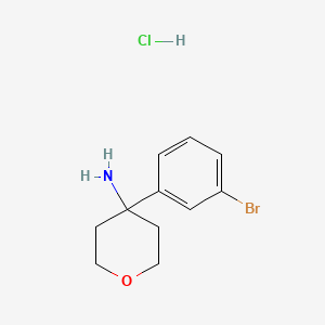 4-(3-Bromophenyl)oxan-4-amine hydrochloride - 1209242-66-9