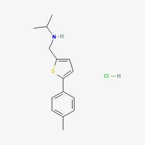 {[5-(4-Methylphenyl)thiophen-2-yl]methyl}(propan-2-yl)amine hydrochloride - 1209619-87-3