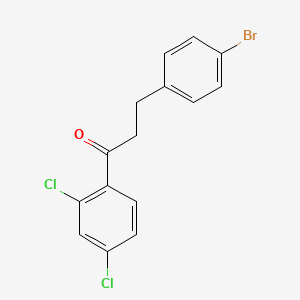 3-(4-Bromophenyl)-1-(2,4-dichlorophenyl)propan-1-one - 898761-88-1