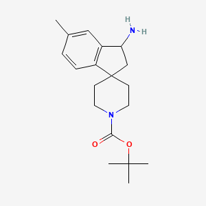 tert-Butyl 3-amino-5-methyl-2,3-dihydrospiro[indene-1,4'-piperidine]-1'-carboxylate - 1160247-54-0