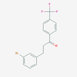 3-(3-Bromophenyl)-1-(4-(trifluoromethyl)phenyl)propan-1-one - 898760-57-1