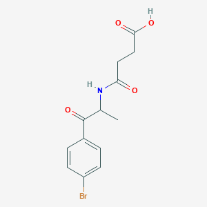 3-{[1-(4-Bromophenyl)-1-oxopropan-2-yl]carbamoyl}propanoic acid - 1305712-39-3