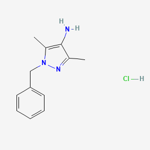 1-Benzyl-3,5-dimethyl-1H-pyrazol-4-amine hydrochloride - 20737-84-2