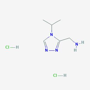 [4-(propan-2-yl)-4H-1,2,4-triazol-3-yl]methanamine dihydrochloride - 1258651-61-4
