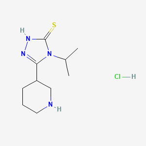 5-(piperidin-3-yl)-4-(propan-2-yl)-4H-1,2,4-triazole-3-thiol hydrochloride - 1269152-36-4