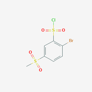 2-Bromo-5-methanesulfonylbenzene-1-sulfonyl chloride - 1038695-53-2