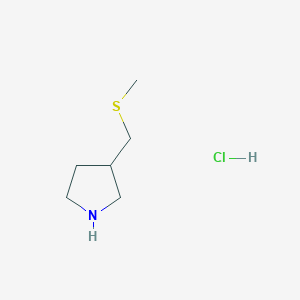 3-[(Methylsulfanyl)methyl]pyrrolidine hydrochloride - 1333729-77-3