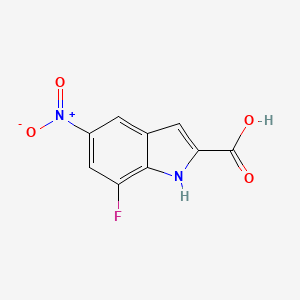 7-Fluoro-5-nitro-1H-indole-2-carboxylic acid - 1167055-34-6