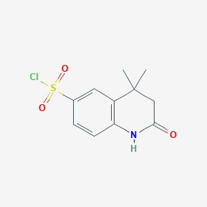 4,4-Dimethyl-2-oxo-1,2,3,4-tetrahydroquinoline-6-sulfonyl chloride - 1061596-54-0