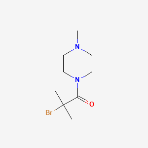 2-Bromo-2-methyl-1-(4-methylpiperazin-1-yl)propan-1-one - 1225950-57-1
