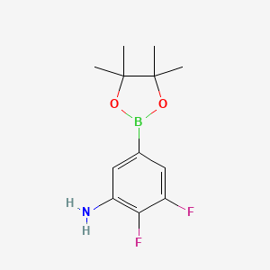 2,3-Difluoro-5-(4,4,5,5-tetramethyl-1,3,2-dioxaborolan-2-yl)aniline - 1701449-93-5