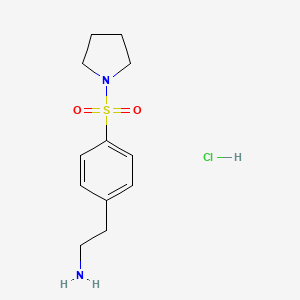 2-[4-(Pyrrolidin-1-ylsulfonyl)phenyl]ethanamine hydrochloride - 1224170-51-7