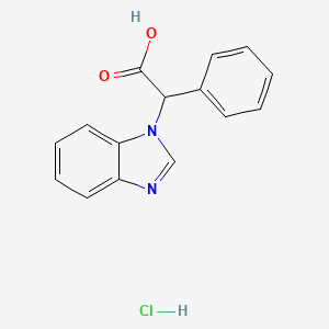 2-(1H-1,3-benzodiazol-1-yl)-2-phenylacetic acid hydrochloride - 1269151-08-7