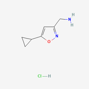 (5-Cyclopropylisoxazol-3-yl)methanamine hydrochloride - 1060817-49-3
