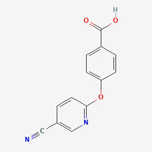 4-[(5-Cyanopyridin-2-yl)oxy]benzoic acid - 1093641-47-4