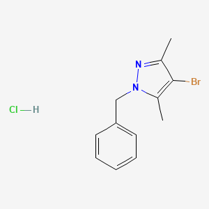 1-Benzyl-4-bromo-3,5-dimethyl-1H-pyrazole hydrochloride - 2103396-94-5