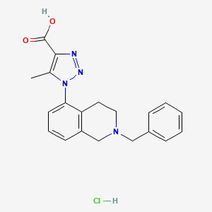 1-(2-benzyl-1,2,3,4-tetrahydroisoquinolin-5-yl)-5-methyl-1H-1,2,3-triazole-4-carboxylic acid hydrochloride - 1306606-15-4