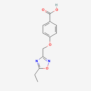 4-[(5-Ethyl-1,2,4-oxadiazol-3-yl)methoxy]benzoic acid - 1274122-56-3