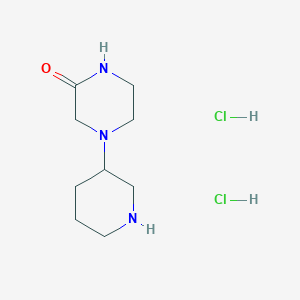 4-(piperidin-3-yl)piperazin-2-one dihydrochloride - 1220037-88-6