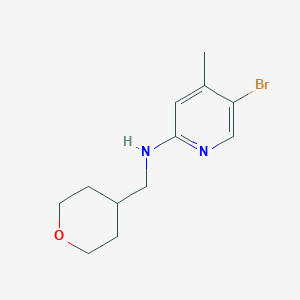 5-Bromo-4-methyl-N-(tetrahydro-2H-pyran-4-ylmethyl)-2-pyridinamine - 1220029-53-7