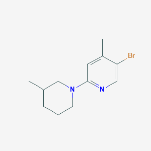 5-Bromo-4-methyl-2-(3-methylpiperidin-1-yl)pyridine - 1220027-77-9