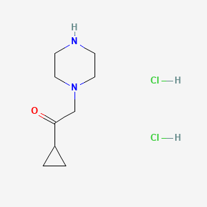 1-Cyclopropyl-2-(piperazin-1-yl)ethan-1-one dihydrochloride - 1306604-85-2