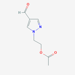 2-(4-formyl-1H-pyrazol-1-yl)ethyl acetate - 1315367-26-0