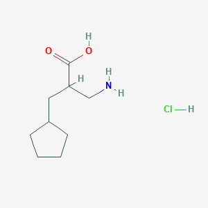 3-Amino-2-(cyclopentylmethyl)propanoic acid hydrochloride - 1311314-24-5